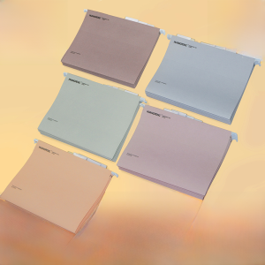 Thickened Morandi A4 Hanging Laborers Hanging Quick Labor Hanging Clip Hanging File Category Folder For Home Silk Scarf Storage