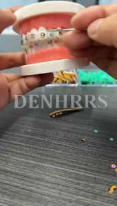 20 sticks 320pcs/Box Dental Orthodontic Dual Color Elastic Ligature Tie