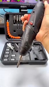 Cordless Screwdriver 48pcs Bor mini/Obeng listrik electric screw driver Multi-function screwdriver Electric drill Bor listrik