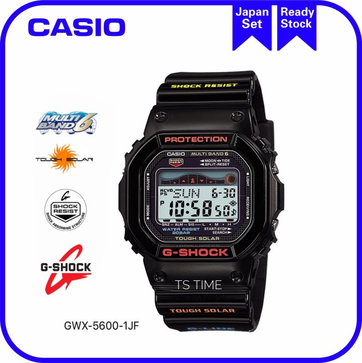 G*SHOCK Lipan bara hitam GWX-5600-1JF / GWX-5600-1 / GWX-5600