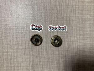 4Pcs/set Press Kancing Snap Spike Rivets Setter Metal Alat Pembuat Lubang