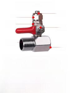 Van Cầu Đồng Nguyên Chất Ba Lõi Chuyển Đổi 4 Phần Sang 2/3 Phần Cho Máy Lọc Nước Dùng Tại Nhà Van Chuyển Đổi Ống Nước Van Nước