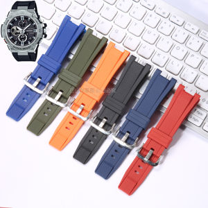 Rubber Strap Replacement for Casio g shock gst b100 gst b200  Mens Silicone Watch Strap Waterproof Pin Buckle Bracelet