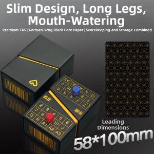 GPPOKER | German Black Core High-End Poker Deck Customized Scoring Cards
