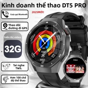 Đồng Hồ Thông Minh DT5 Pro Bộ Nhớ 32GB Cuộc Gọi Bluetooth Theo Dõi GPS La Bàn Thực Đơn 3D Màn Hình AMOLED Dành Cho Nam Giới Phụ Nữ Có Chức Năng Điều Khiển Âm Nhạc Theo Dõi Nhịp Tim