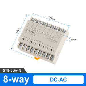 ENMG | Optically Isolated Multi-Circuit Solid State Relay Module 24V DC Control DC DIN-Rail Module 220V AC plc output amplifier control