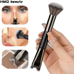New Double Ended U-shaped Contour Brush 2-In-1 Nose Shadow Powder Brushes Flawless Facial Makeup Highlighter Brush Make Up Tools