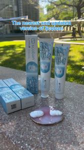 Scoban Whitening Toothpaste + Mouthwash 200ml Baking Soda toothpaste Freshens Breath Fights Bad Breath Mint Peach Flavor Probiotic Freshen Breath Cares for Gums Prevent Cavities Whiten Teeth for Orthodontic Alcohol Free