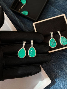 CAFFTI | Enhancing Blue Topaz and Zircon Earrings