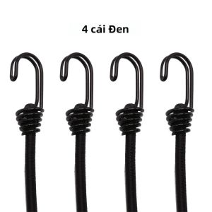 4 8mm Chịu Lực Cao Dây Bungee Bộ Độ Đàn Hồi Cao Dây Cao Su Cho Xe Đạp Hành Lý Dây Buộc Dây Cắm Trại Hoạt Động Ngoài Trời