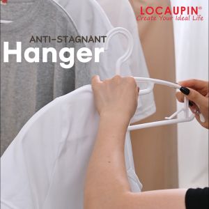 Locaupin 5PCS Set Hanger Laundry Hook Strong Non Slip Clothes Hanging Rack