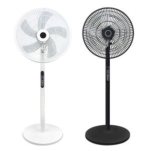 Electric fan 16-inch floor fan timing remote control air volume adjustment 5-blade silent power-saving wide-angle shaking head fan