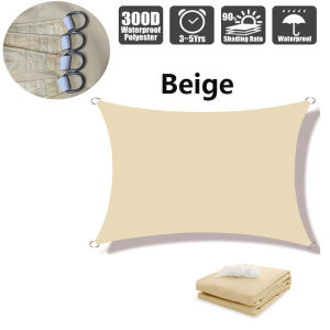 19 Colors of Waterproof Awning Sunshade Sail Garden Beach Camping Terrace Swimming Pool Awning Tent