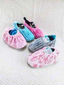 Cartoon Flannelette Shoe Cover Thickened Non Slip Childrens Kindergarten Baby Child Student Computer Room Early Education Indoor Cloth Foot Rabbit