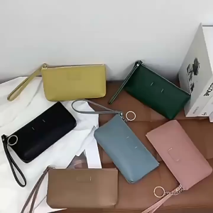 MOUSSON  กระเป๋าใส่เหรียญกระเป๋าใส่เหรียญหนังนิ่มรุ่นใหม่สำหรับผู้หญิงกระเป๋าใส่กุญแจสไตล์ INS ขนาดเล็กขนาดเล็กขนาดเล็ก