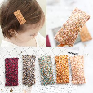 ใหม่มาถึงเด็กเกาหลีอุปกรณ์เสริมผมสาวถักผมคลิปขอบที่มีสีสันคลิปเด็กถักบางคลิป BB คลิป