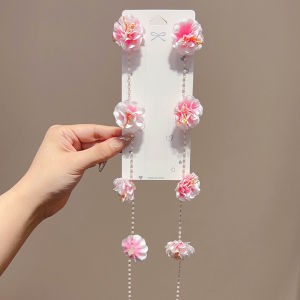 Fairy Butterfly Barrettes Children Hair Braiding Hair Clip Headdress Girl Princess Tassel Chain Girl Baby Hair Tie Hair Accessories