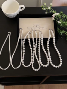 Mutiara Wanita - Kalung Mutiara Hijab - Kalung Handmade Wanita - Kalung Full Mutiara