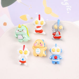 Dinosaur Monster Cartoon DIY Resin Mobile Phone Case Hair Clip Decoration Simulated Creamy Glue Decorative Fashion Accessories