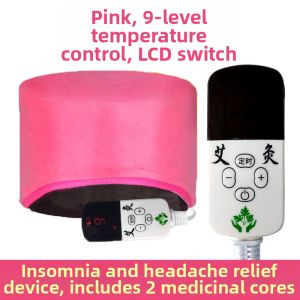 Electric Heating Moxibustion Cap Head Heating Mask Relieve Dizziness Therapy Cap Steam Inhaler Single Hole Family Use
