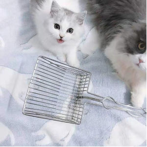 Stainless Steel Cat Litter Scoop Shovel Pet Sand Poop Scooper Cleaning Tool