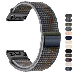 Nylon Loop Band for Garmin Fenix 7X 7 Pro Fenix 6X 6 5X 5Plus 22mm 26mm Quick Fit Strap for Tactix 7 Forerunner 965 955 Enduro 2
