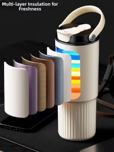 BIZE | Straw Insulated Tumbler Portable