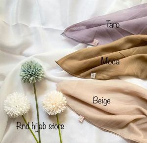 HIJAB PARIS JADUL WARNA EARTHTONE / KERUDUNG PARIS POLOS / KERUDUNG SEGIEMPAT PARIS