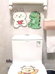 Lavender.thai สติ๊กเกอร์ดับกลิ่น สติ๊กเกอร์ดับกลิ่นห้องน้ำ ลายการ์ตูนสัตว์น่ารัก มีกาวในตัว