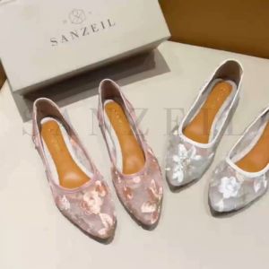 Sanzeil Ammy - Sandal Flat Wanita Flat Shoes Brukat Premium Slip On 5235