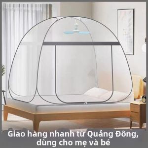 Lều Giường Gấp Đựng Bền Cho Trẻ Em Có Mùng Chống Muỗi