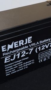 ENERJE 7AH 12V AGM Deep Cycle Valve Regulated Sealed Lead Acid UPS | Solar | Toycar | CCTV Battery