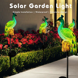 Solar Lamp Peacock Animal Solar Garden Lights Solar Powered Led Light Outdoor Garden Decoration Lamp Waterproof Solar Light