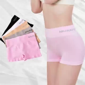 4 Pcs Athletic Short Shaping Stretch Womens Pants Seamless High Waist Underwear Girls Shorts