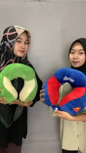 Bantal Leher dewasa karakter super hero empuk bantal santai travel istimewa sni