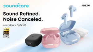 Soundcore by Anker R60i NC Wireless Earbuds -52dB Adaptive Noise-Cancelling Hi-Res Clarify Sound AI Assistant 50Hours