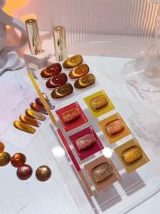 Vendeeni V14 Autumn and Winter Color Amber cat eye 6 color white coffee brown crystal cat eye gel nail polish秋冬色系琥珀猫眼胶