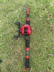 DEUKIO | DEUKIO Bộ Cần Câu Cá Bằng Sợi Carbon Di Động DEUKIO Combo 1.8/2.1/2.4M Baitcasting 7.2:1 Tỷ Lệ Truyền Động Bộ Cần Câu Và Cuộn Dây Nước Ngọt