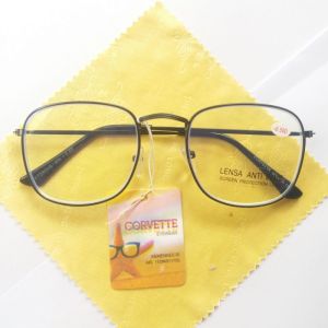 Kacamata Minus Rabun Jauh Lensa Anti Radiasi UV Frame Besi Untuk Pria dan Wanita