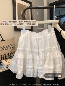 plus Size Princess Style High Waist Ballet Flounce Skirt Womens Winter Sweet Anti-Light Tight Fit A-Line Mini Skirt