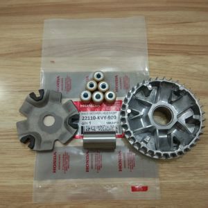 Paket Rumah Roller Assy Vanbelt Kipas Lawan Beat Karbu KVY Scoopy Karbu Spacy Karbu Rumah Roller Assy Beat Scoopy Spacy Karbu Kipas Pully Gigi Lawan Rumah Roller Vanbelt Fan Belt Beat Scoopy Spacy Karbu Paket CVT Rumah Roller Honda KVY Motor Stater Kasar
