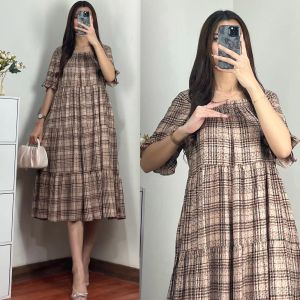 Daster iris rayon premium bahan ademjatohmenyerap keringat  lingkar dada 115 panjang baju 115 ada tali untuk menyesuaikan body aksen tangan rample  ada karet di bagian dada saja  Pemakaian bahan lebaar banget yaa