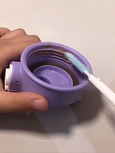 3Pcs/Set Cleaning Brushes For Thermos Bottle Portable Narrow Gap Long Handle Sponge Brush Household Cleaning Tools