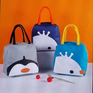 ITLOVE - Tas Bekel Makan Siang Tas Makanan Lunch Bag Tas Piknik Tas Ulang Tahun Dengan Alumunium Foil Tas Makan Kantor Kapasitas Besar Muat Banyak Import Motif Lucu