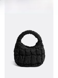 MABULA | Mabula Korean Minimalist Quilted Texture Zipper Large Capacity Cloud Bubble Handbag Urban Simple Style Soft Handle City Bag