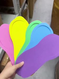 10 Pairs SPA Disposable EVA Nail Slippers Portable Lightweight Flip-flops Foldable Soft Slippers Salon Hotel Pedicure Supplies