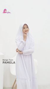 Miulan Jilbab Anak Sekolah SD MI Bergo Pamela Teen Jersey Polos Nyaman kerudung Kids 7-10 Tahun