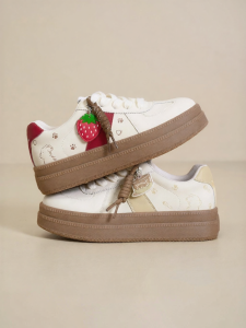 Josiny | Liaosao Xiaogou Strawberry Thick Sole Womens Sneakers