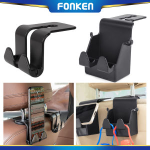 FONKEN ตะขอเก้าอี้รถเก็บของ 1 ชิ้น ตะขอแขวม รถยนต์อเนก ประสงค์ ตะขอภายในรถ