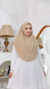 HIJAB INSTAN LILIY JAGUARD BOLONG - HIJAB INSTAN TERBARU - HIJAB INSTAN KEKINIAN